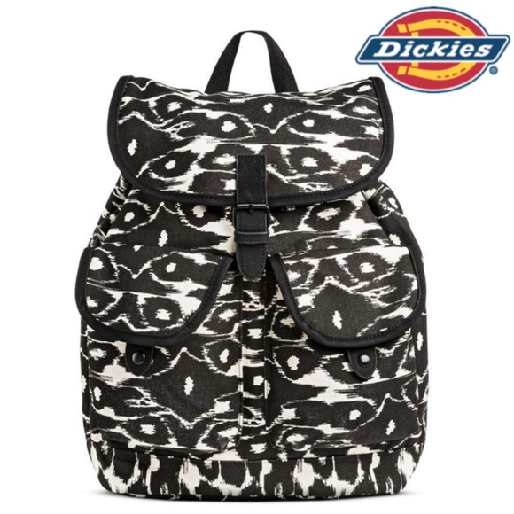 dickies black canvas backpack